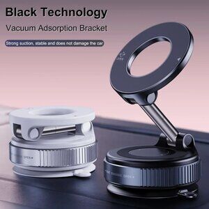 New foldable vacuum adsorption magnetic car phone holder suction cup